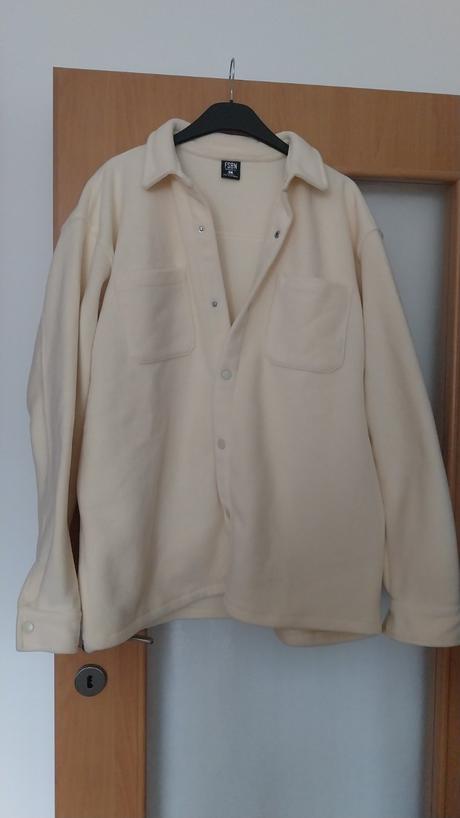 Flisova kremova mikina fsbn oversized fit l, l