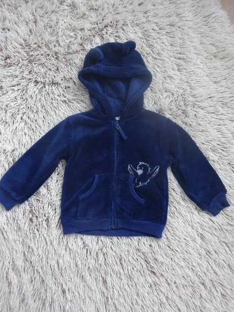 Fleesová mikina s uškami, baby,86