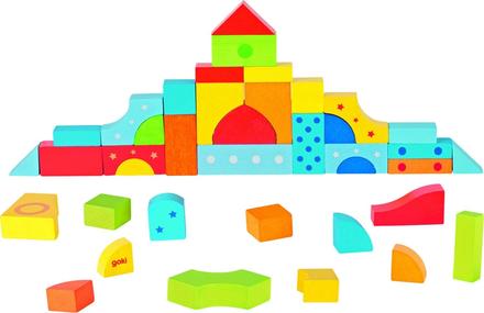 Goki 58749 mozaikové puzzle, viacfarebné 39ks, 