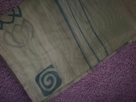 Zelený hodvábny obrus,