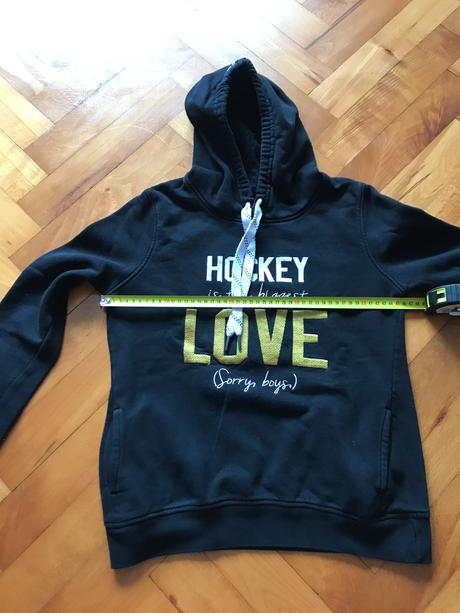 Čierna mikina - hockey girls, xs