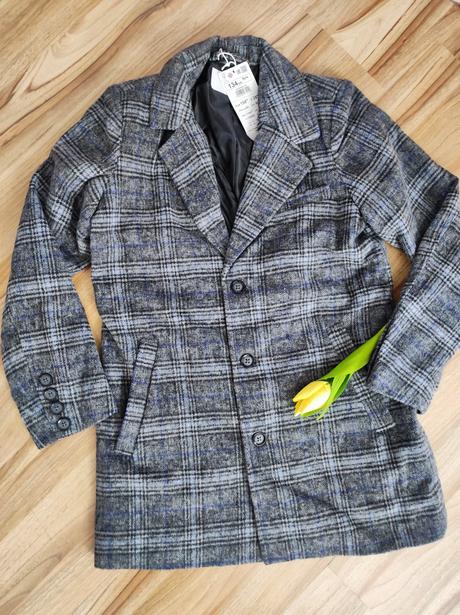 Elegantný karovany kabát reserved, reserved,152 / 158 / 164