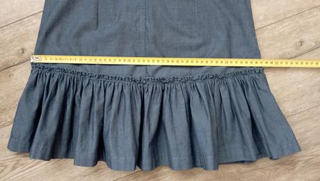 Krásne riflové šaty xs/160cm (už s poštou), 158