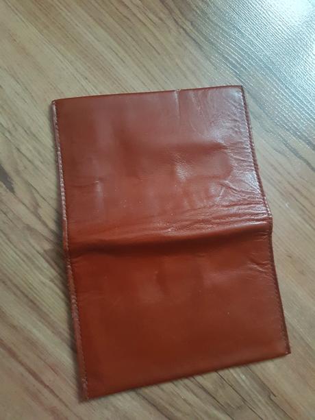 Kožená peňaženka/zakladač na doklady/dokladovka, 