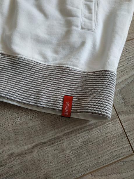 Panska biela mikina na zips sam, vel. m, s.a.m.,m