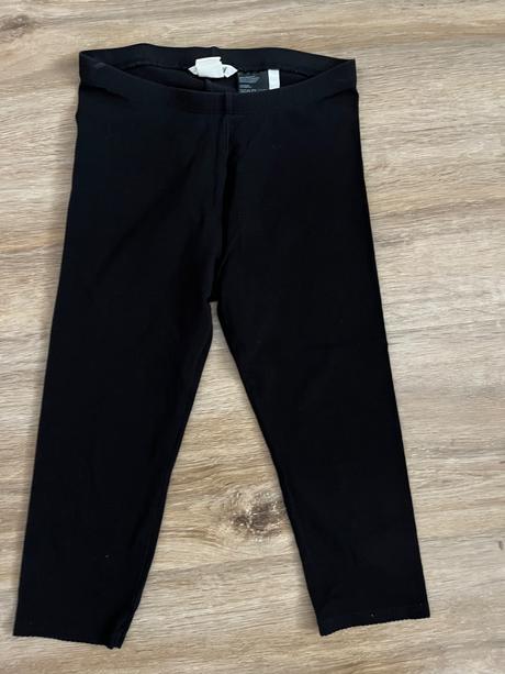 7/8 leginy cierne top stav, h&m,134