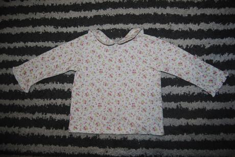 Kvetinkové tričko s límčekom, 74