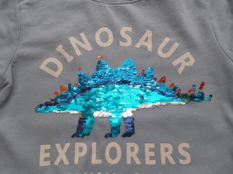 Mikina s meniacimi flitreami 134/140, h&m,134