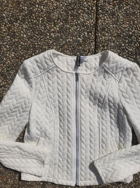 Snehovo biela bunda h&m velk. 36., h&m,36