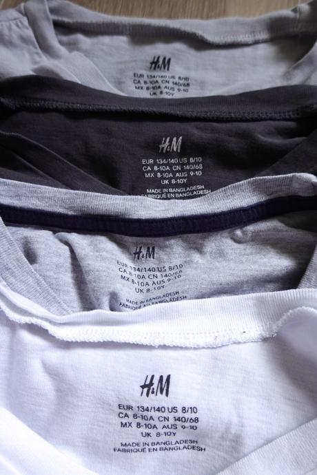 Bavlnené tričká h&m 134/140, h&m,134