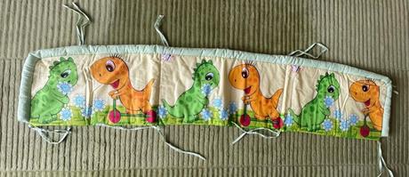 Nové hniezdo do detskej postieľky dino, šírka (cm): 35,dĺžka (cm): 170