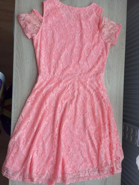 Šaty s čipkou, c&a,158