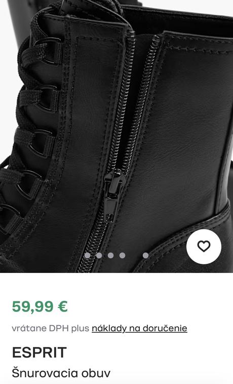 Šnúrovacie topánky zn.esprit veľ.38, esprit,38