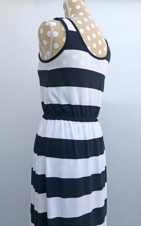 Čierno-biele maxi šaty xs-s, xs