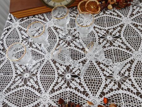 Poháriky likérové na stopke 6 kusov, 