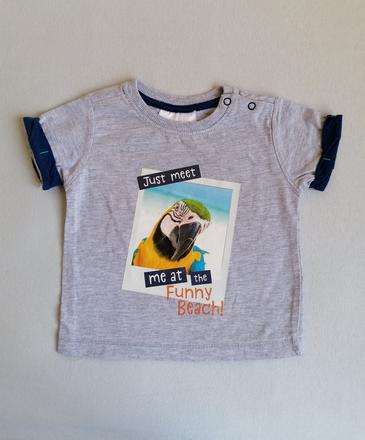 Tričko s papagájom veľ. 74, ergee,74