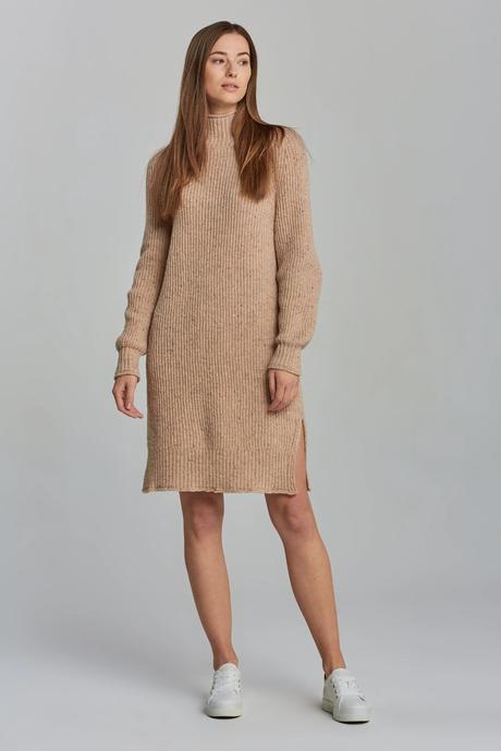 Gant - pletené vlnené melírové šaty, gant,xs