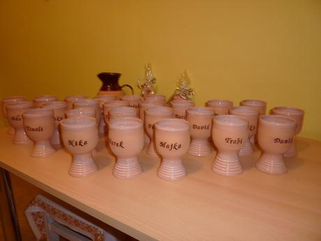 Keramické poháre na stužkovú a iné príležitosti, 