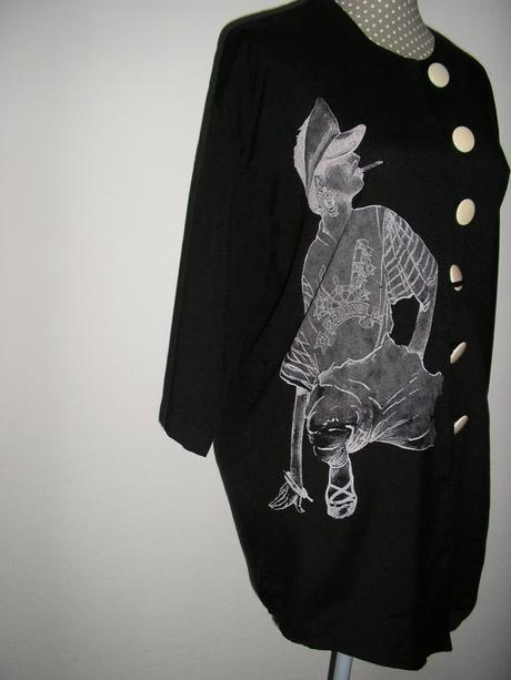 670. čierna dlhá tunika, blúzka aj pre teh., xl