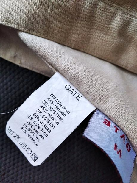 Ľanová sukňa, gate,m