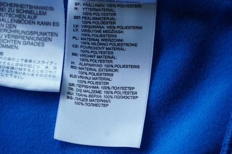 Modrá športová mikina adidas l, l