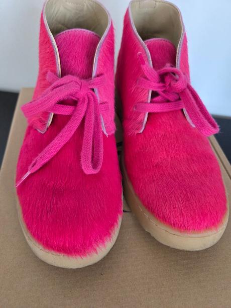 Krasne kozene chlpate topanky top stav, zara,36