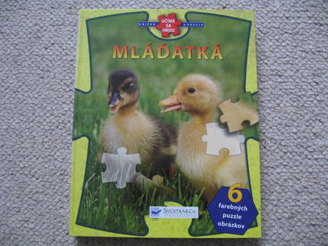Kniha s puzzle mláďatká,