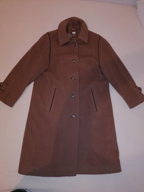 Flaušový svetlý kabát, m