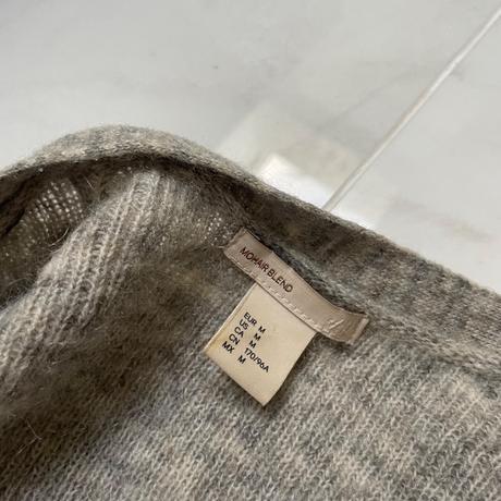 Sivý oversize mohair kardigán  hebký a hrejivý, h&m,s