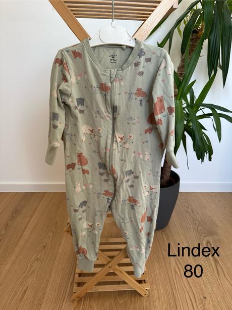 Lindex pyžamko diviaky (80), lindex,80