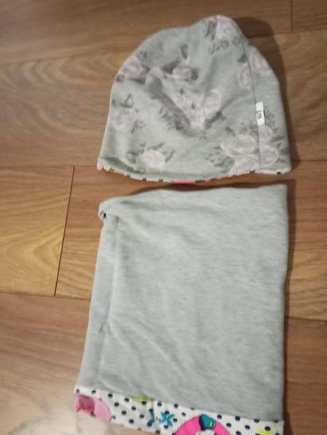Set- obojstranná čiapka aj nákrčník, 116