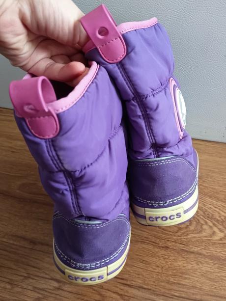 Dievčenské snehule crocs c12, crocs,29