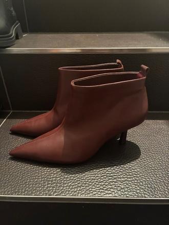 Zara členkové topánky kožené, mango,39