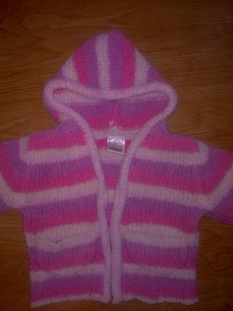 Svetrik na zips, s kapucnou, ladybird,80