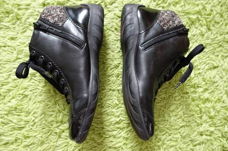 Topánky kožené zateplené, rieker,38