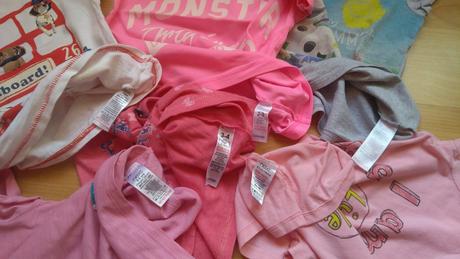 6x značkové tričká, 3-4r., next,104