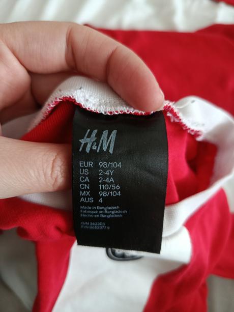 Pyžamká hm požiarnik a mikuláš, h&m,98