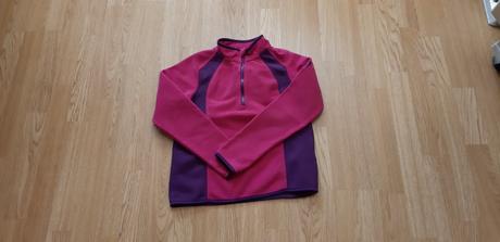 Ružovo-fialová flízová mikina, crivit,146