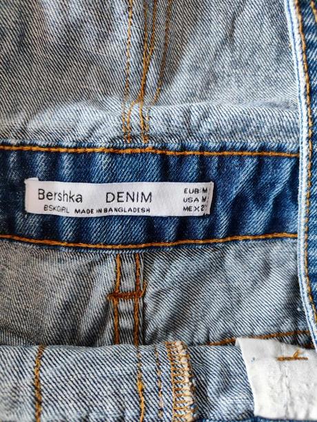 Riflové šortky na traky, bershka,m