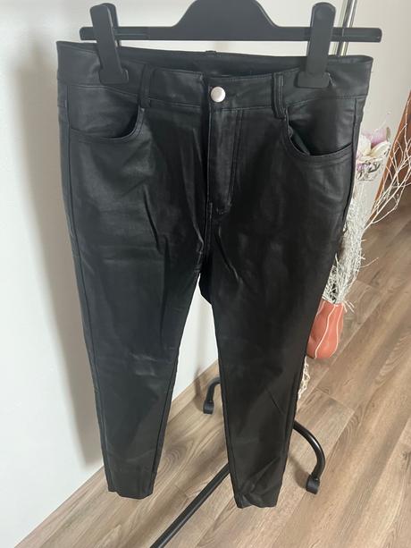 Kozenkove nohavice s vysokým pasom, m