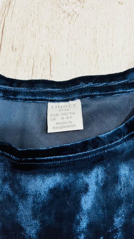 Tmavomodré šaty lindex 110/116, lindex,110
