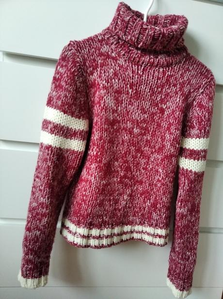 Pletený rolák, fishbone,s