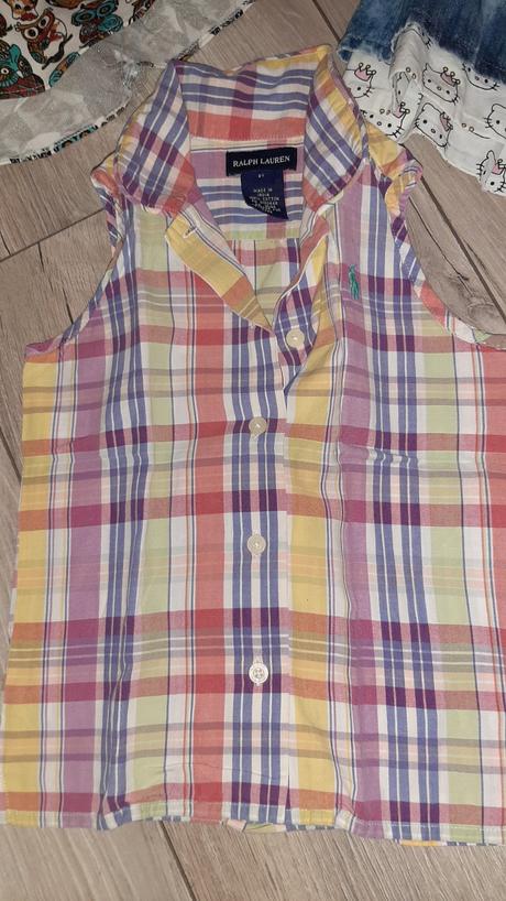 Taška plná vecí armani, gucci, pompdelux, benetton, 104–116