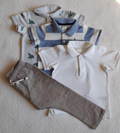 Chlapčenské tričká 3ks + nohavice 1ks, 86–98