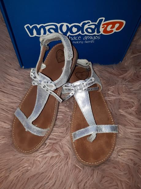 Prekrásne koženné sandálky mayoral, mayoral,35