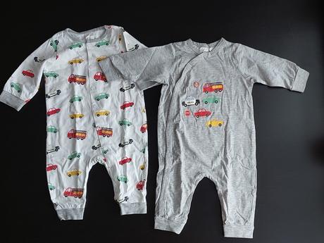Detské pyžamá h&m 2 kusy, veľkosť 62, h&m,62