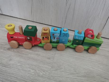 Drevený vláčik tim toots,