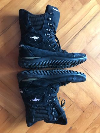 Čierne dámske zimné topánky - kangaroos, kangaroos,39