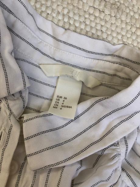 Biela elegantná blúzka/ košeľa, h&m,36