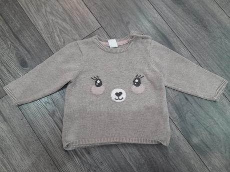 Svetrík macko, h&m,74